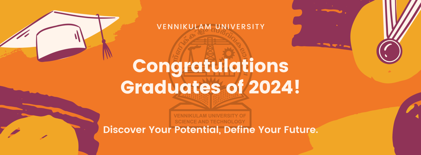 Congratulations to all students of Vennikulam University and its affiliated colleges for successfully completing the 2023-2024 session.